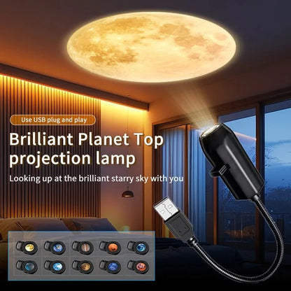 Solar Planets Space Projector Night Light - With 10 Lens (5)